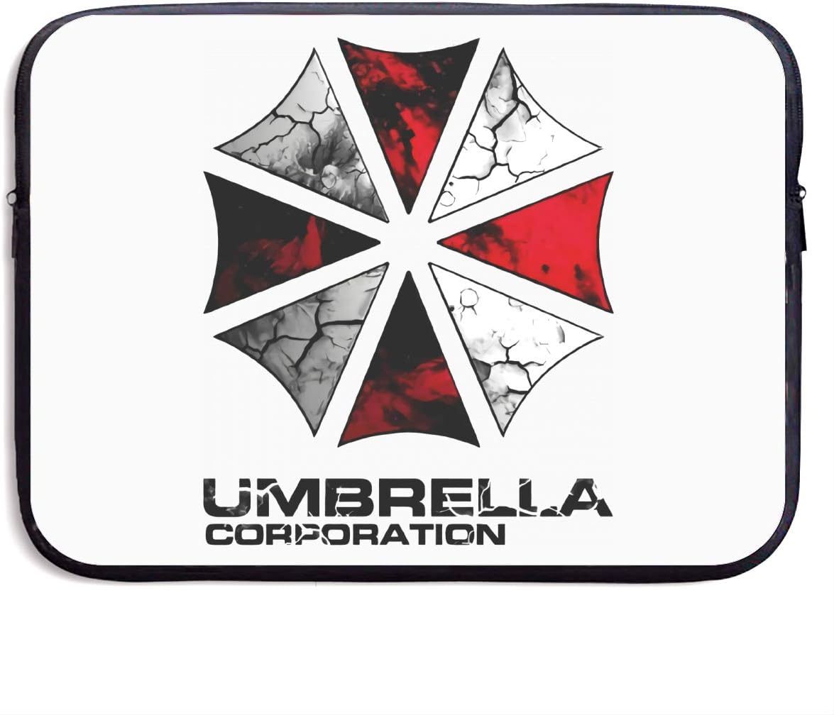 NOT Laptop Sleeve Bag Resident Evil Umbrella Corporation 13/15 Inch Notebook Computer, Vertical Style Water Repellent Polyester Protective Case Cover 13 Inch Theme Laptop Sleeve Bag