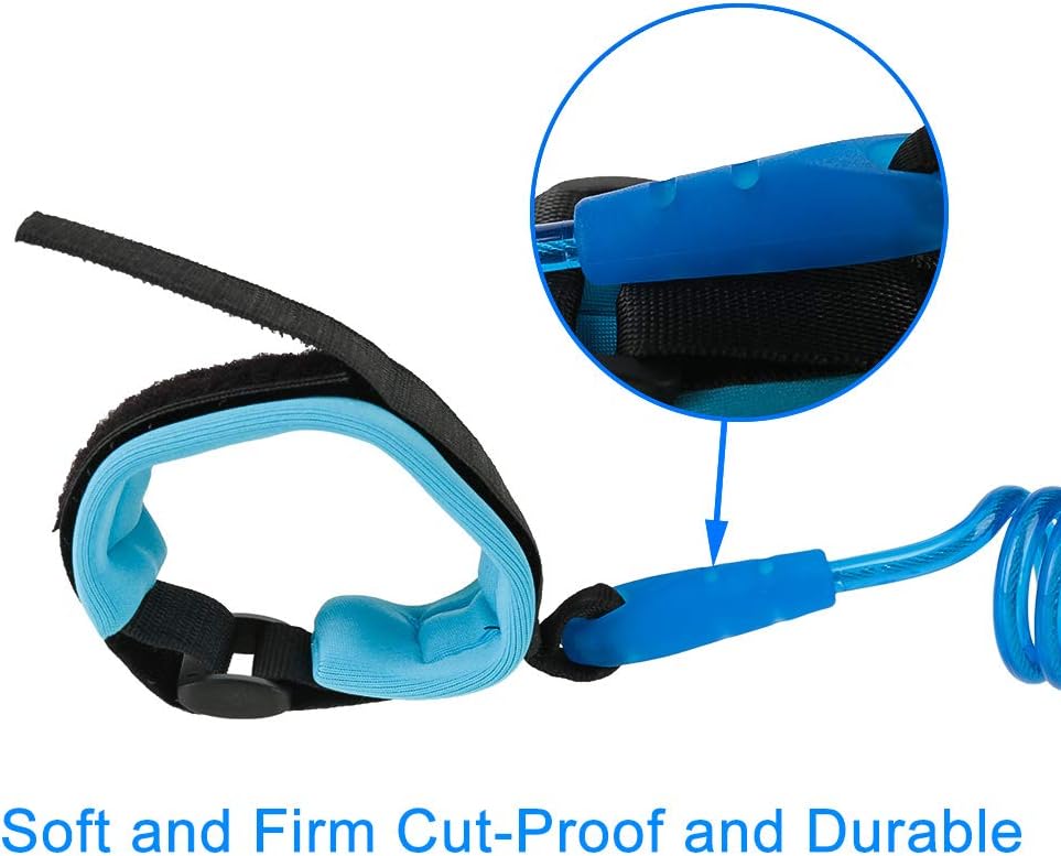MOTTDAM 2 Pcs Anti Lost Wristband, 1.5M Baby Safety Wrist Link Belt Walking Hand Belt Strap Leash Wire Rope for Child Toddler Kids - Image 5