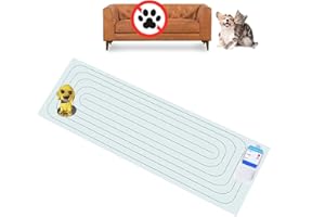 PAPARELA Scat Shock Mat for Dogs and Cats Indoor, Pet Shock Mats for Training Pets, Electric Repellent Mat Keeps Dogs and Cats off Counter, Couch and Sofa, 3 Training Modes (One Piece 60"x 12" With Tester)