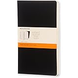 Moleskine Volant Journal, Soft Cover, Large (5" x 8.25") Ruled/Lined, Black, 96 Pages (Set of 2)