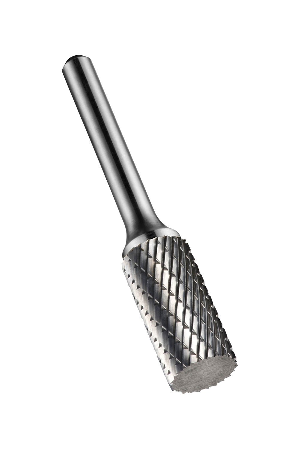 Dormer P801 Rotary Carbide Burr, Cylinder Without endcut Shape, Double Cut Geometry, Bright Finish, Single Pack