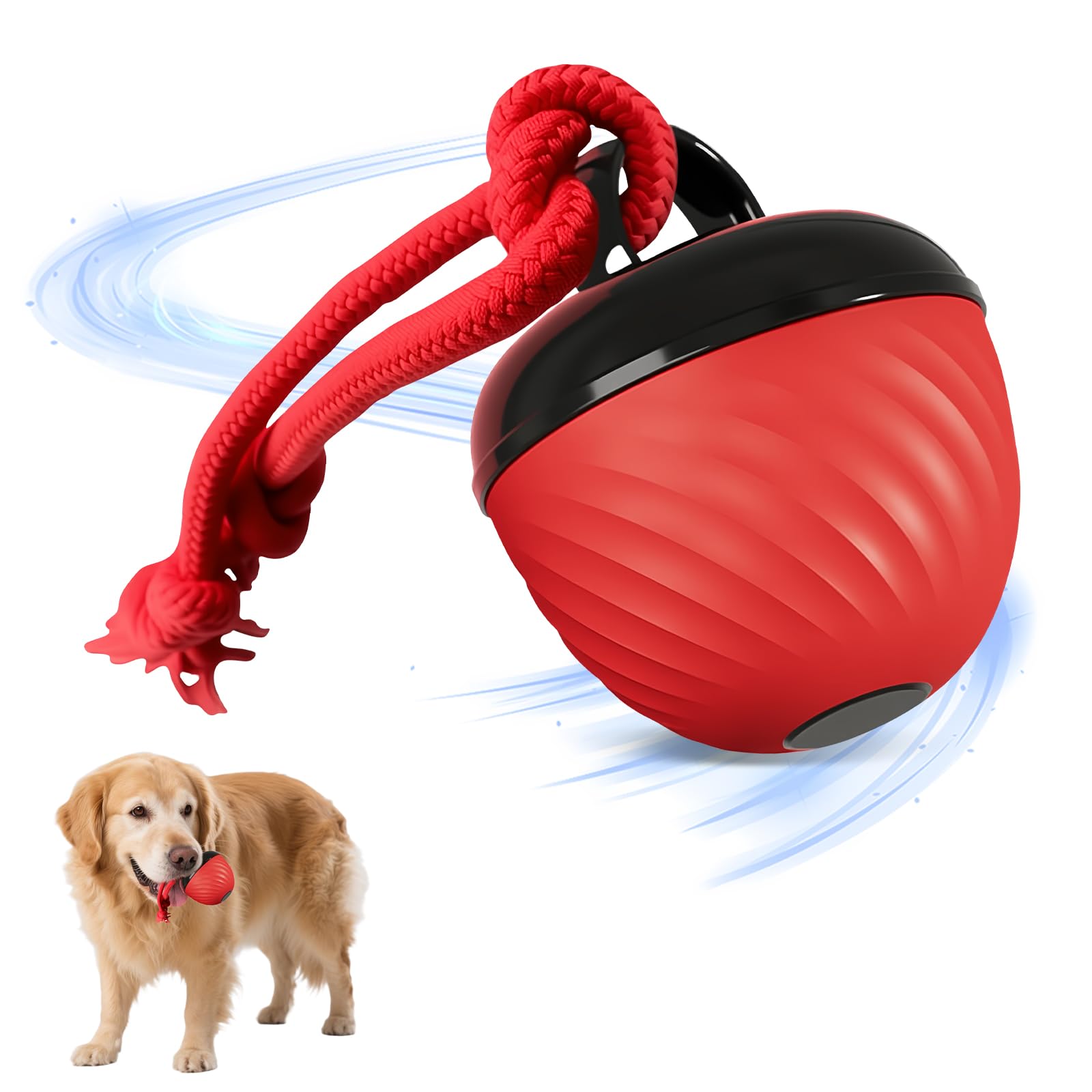 Pet Rope Ball Interactive Dog Toys Ball, 2025 Smart Pet Puppy Ball with Ropes for ...