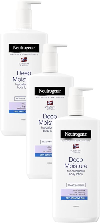 Neutrogena Norwegian Formula Deep Moisture Body Lotion 400ml Pack of 3