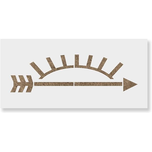 Amazon.com : Arrow of Light Stencil Template for Walls and Crafts -  Reusable Stencils for Painting in Small & Large Sizes : Arts, Crafts &  Sewing