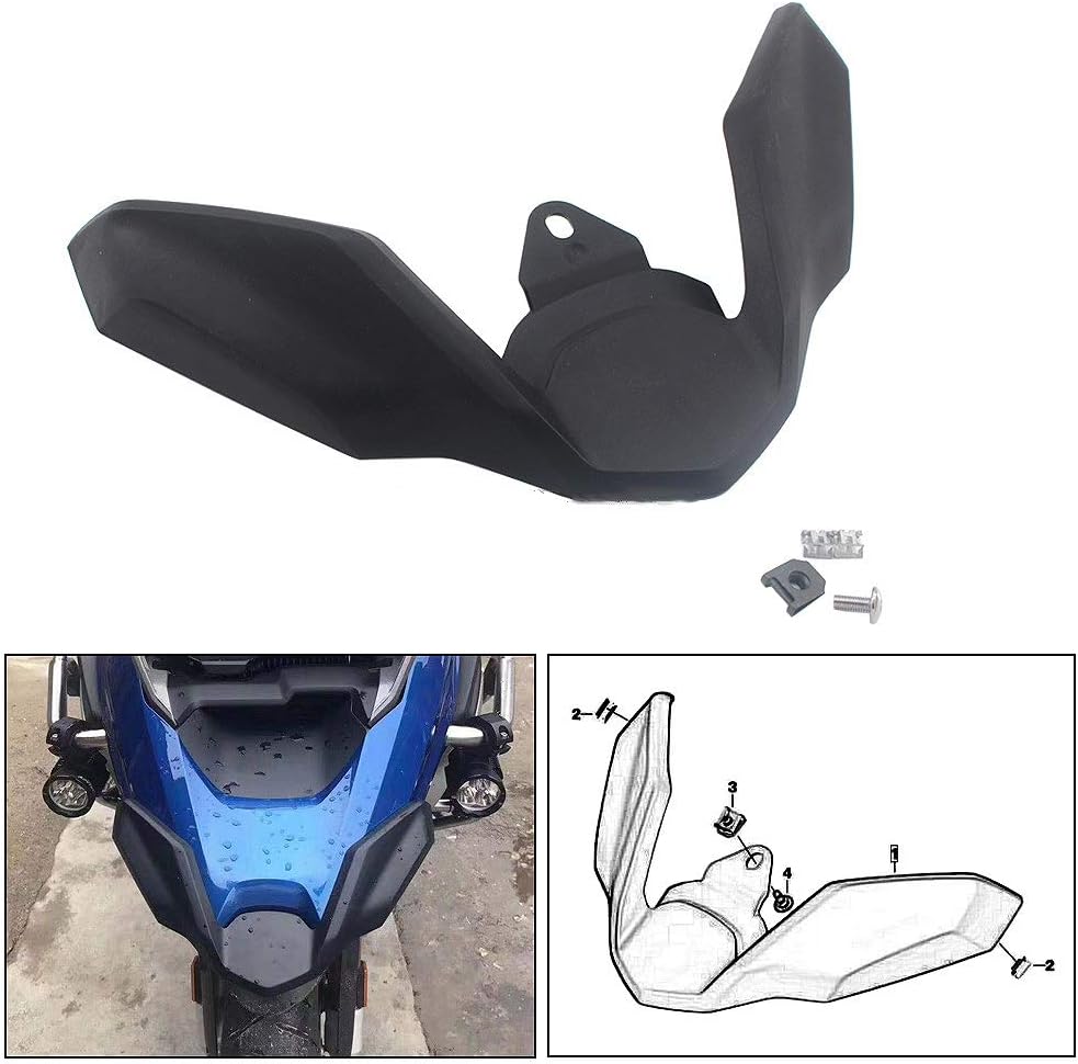 Black Motorcycle Front Fender Beak Extension Wheel Cover For Bmw R1200gs Lc 2017 2019 Motocross Modification Accessories Black Amazon Co Uk Car Motorbike
