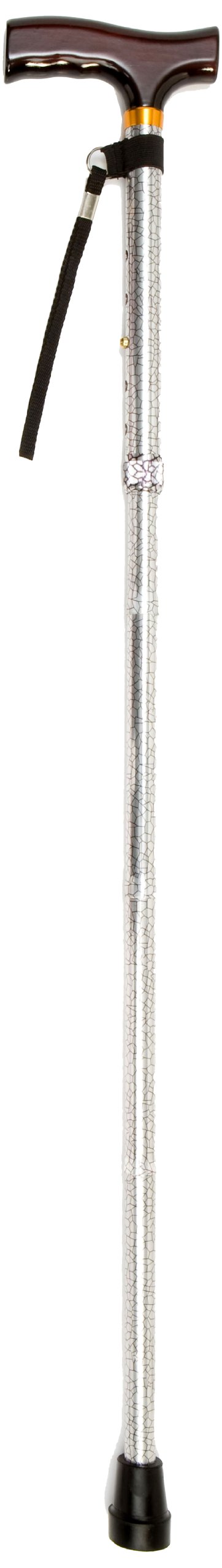 NRS Healthcare Folding Coloured Walking Stick