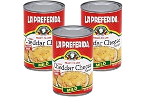 La Preferida Mild Cheddar Cheese Sauce (Velvety, Ready-to-Pour Canned Cheese) for Nachos, Tacos, Dips & Tex-Mex Dishes, Versatile Pantry Staple, 15oz. (Pack of 3)