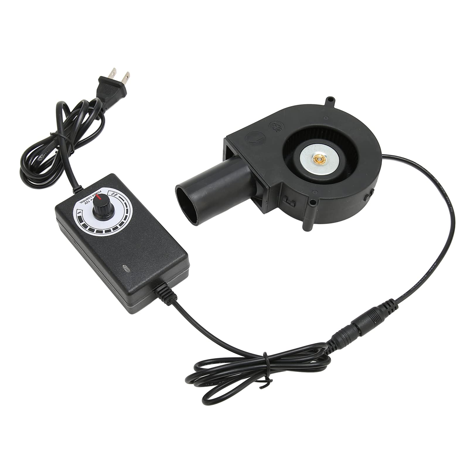Photo 1 of 120mm Small Blower Fan, AC 110V 220V DC 12V Powered Fan, with Speed Controller, for Receiver DVR Modem AV Cabinet Cooling