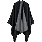 Immerguter Women's Shawl Wraps Sweater Poncho Cape for Fall Winter