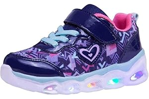 AkkPeiex Kids Led Shoes Toddler Girls Fashion Light Up Sneaker