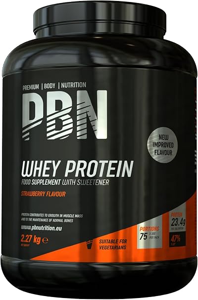 Premium Body Nutrition Whey Protein 1kg Strawberry Improved Flavor