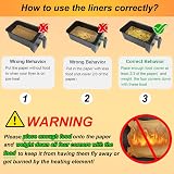 BYKITCHEN 120Pcs Air Fryer Liners for Ninja Dual XL SL400UK 7.6L 9.5L view 3