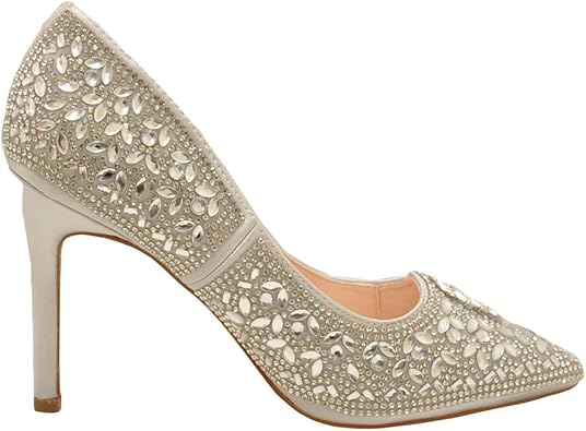 floral embellished heels