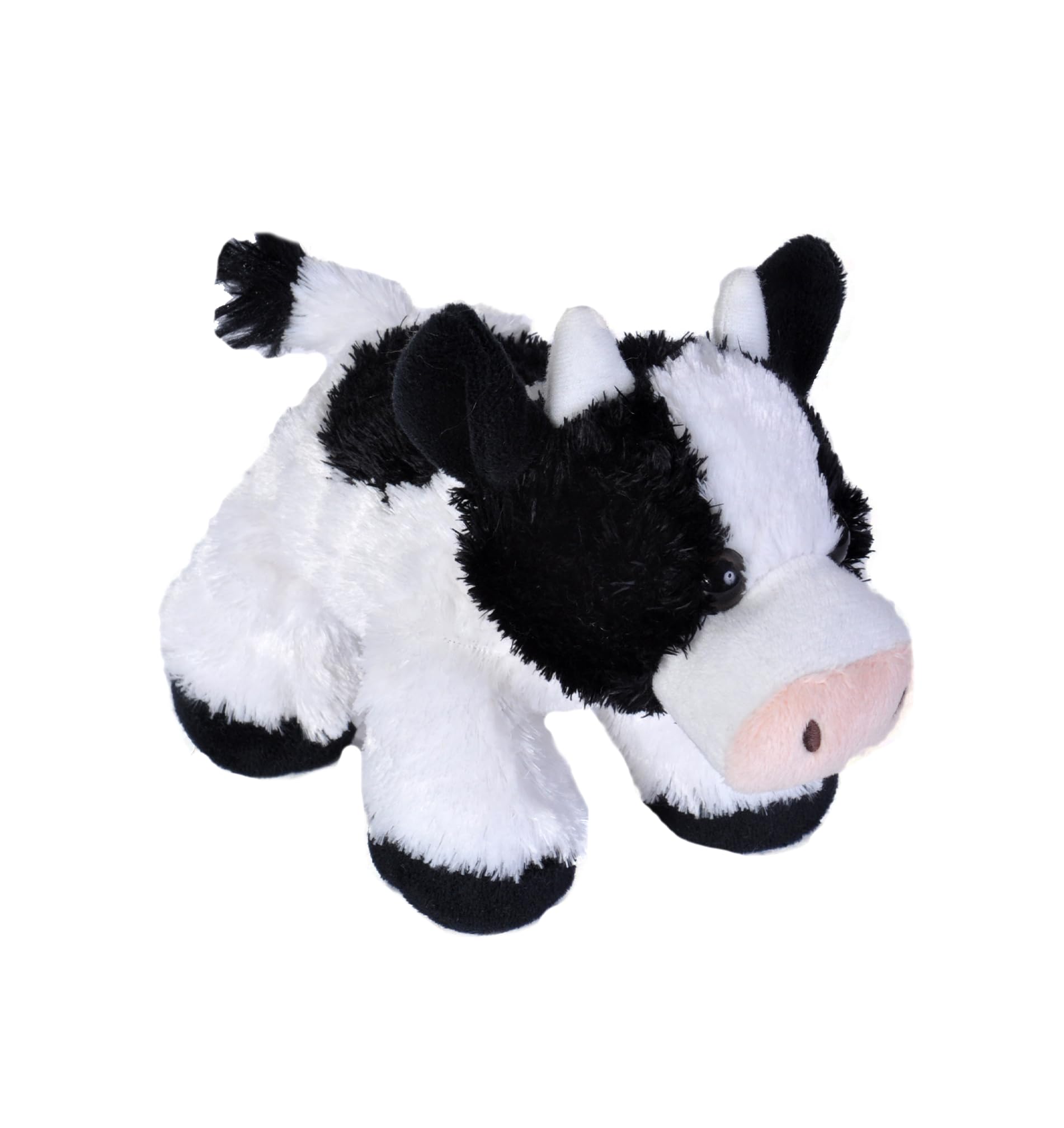 Wild Republic Hug’Ems Cow, Stuffed Animal, 7 Inches, Gift for Kids, Plush Toy, Fill is Spun Recycled Water Bottles,18 cm, Brown — image 1