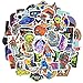 Waterproof Space Vinyl Stickers Bomb Laptop Water Bottle Easter Gifts for Kids(50 Pcs/Pack)