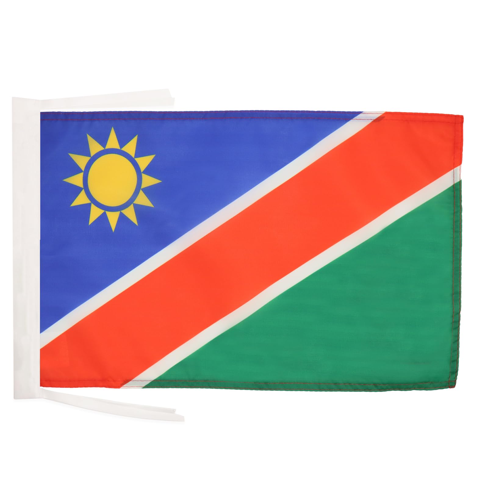 AZ FLAG - Namibia Flag - 18'' x 12'' - 100% Polyester Namibian Small Banner with Two Cords - Fade Resistant - Vivid Colors - 18x12 in - 45x30 Cm — image 1