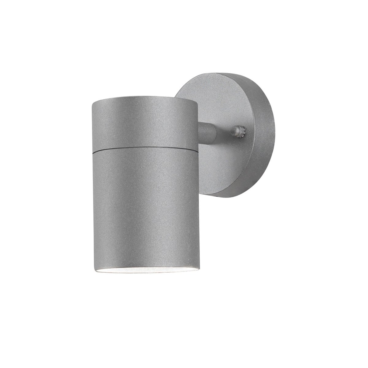 Konstsmide Outdoor Wall Light Mains Powered/Modena Large Down/GU10 Lamp/Clear Glass/Aluminium/IP54/Outside Light Grey