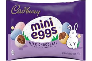 CADBURY MINI EGGS Milk Chocolate, Easter Basket Easter Candy Bag, 16 oz