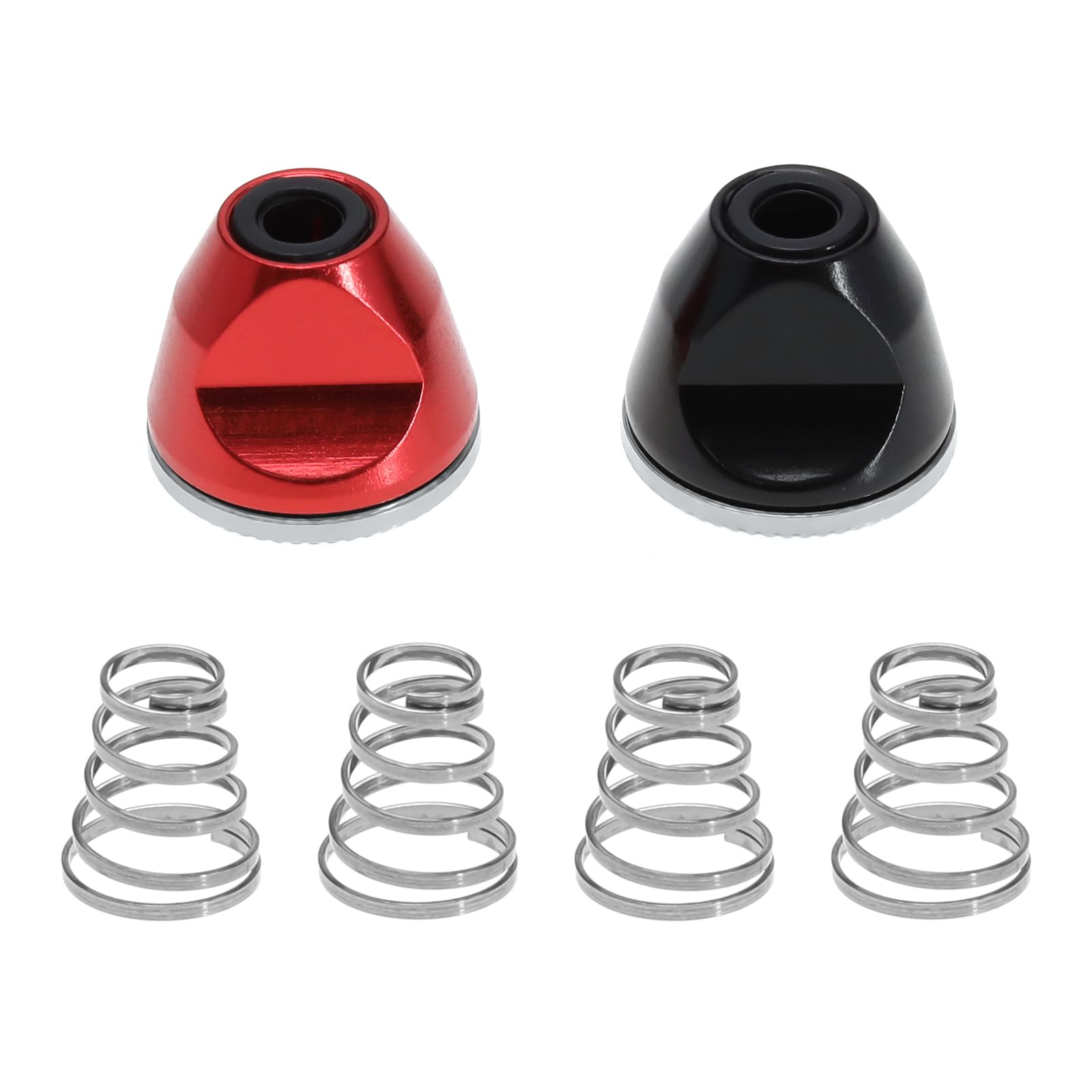 SG Store 2Pcs M5 Bicycle Hubs Nut with 4Pcs Quick Release Skewers Spring Bicycle Quick Release Rod Nuts Accessories for Spit Hollow Shaft Fixed Rod