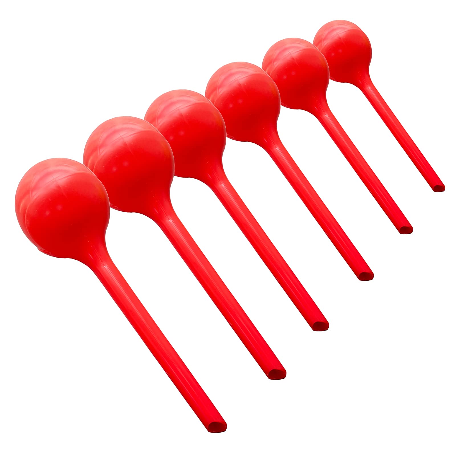 Artillen 6 Pcs Automatic Watering Device, Houseplant Plant Pot Bulbs, Garden Waterer, Drip Irrigation Device Self Watering System (Red)