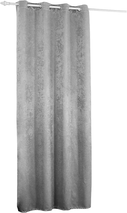 woltu cortinas opacas con ojales cortina pesada cortina para sala de estar cortinas 135x245cm gris plata 1 pieza vh5883sg