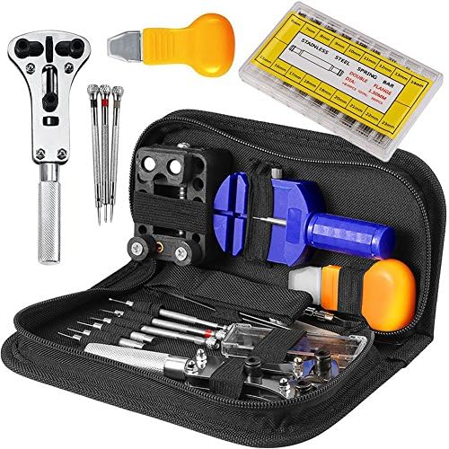 Watch Repair Tool Kit Professional - 294 Pcs Watch Band Tool Case Opener Link Remover Spring Bar