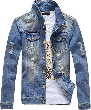 shredded denim jacket
