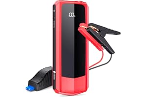 Andeman Car Jump Starter 2000A Peak 20000mAh (Start Any Gas Engine or up to 8.5L Diesel Engine) Battery Charger Automotive, 12V Car Jumper, Power Bank Power Pack with Quick Charge 3.0 Ports, Red