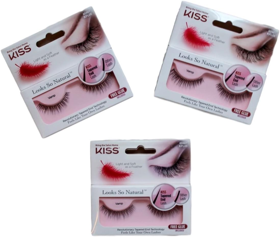 KISS"Looks So Natural" VAMP Lashes (3-Pack) - KFL05