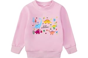 NUBEEHOHO Toddler Girls Sweatshirts Baby Crewneck Pullover Long Sleeve Shirts Kids Winter Casual Tops Clothes 2T-7T