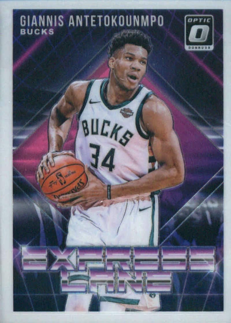 2018-19 Donruss Optic Express Lane #23 Giannis Antetokounmpo Milwaukee Bucks Basketball Card