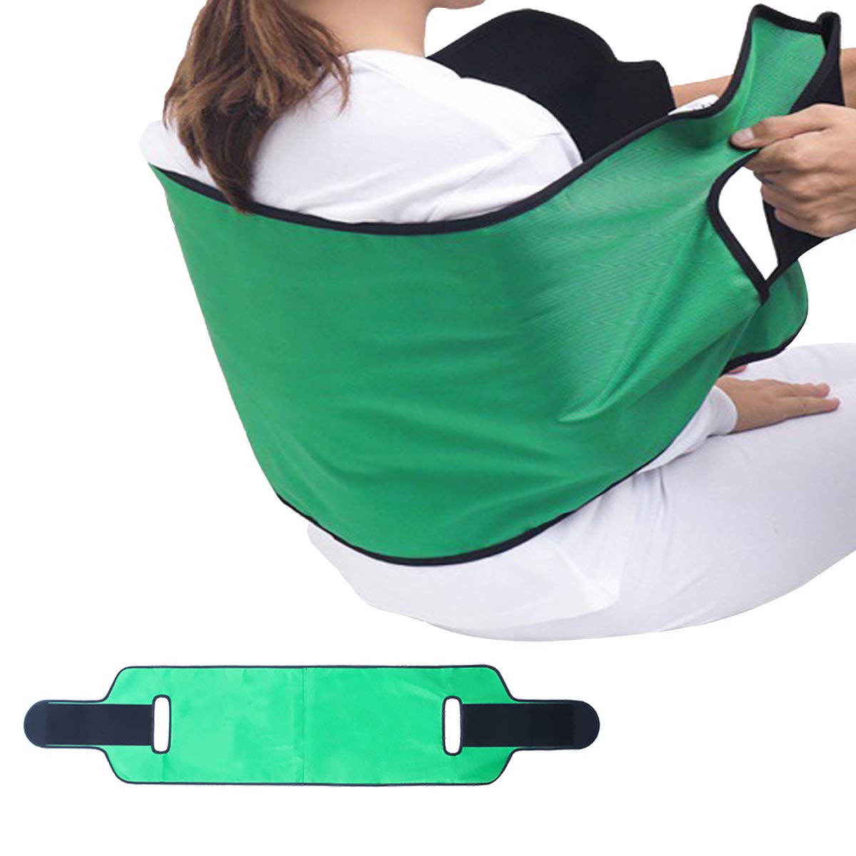 Kangwell Waterproof Transfer Belt | Elderly Transfer Helper, Moving-Family Aid for Bedridden, Elderly Daily Caring Aid Assist (Green)