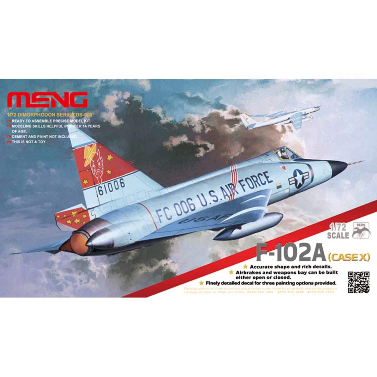 Meng "Model 1:72 Convair F-102A Case X Kit (Multi-Colour)
