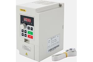 VEVOR VFD 3KW 220V 4HP, 1 or 3 Phase Input, 3 Phase Output Variable Frequency Drive, AC 14A 0~1000HZ CNC Motor Inverter Converter for Motor Speed (RS485)