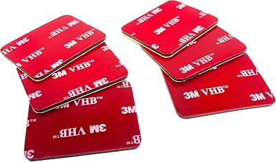 Neutrade 6pk VHB Sticky Pads for GoPro Helmet Mounts Dashcam Replacement