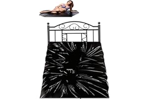 Incontinence Bed Sheets,Adult Couple Game Sex Bed Passion Supplies Waterproof Sheets Lover Product Tool,Black,220 * 130CM