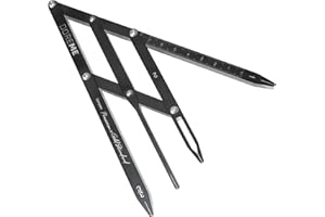 Doreme PMU Compass Metal Golden Mean Caliper Eyebrow Microblading Permanent Makeup Ratio Measurement Tool Fibonacci Gauge Symmetrical Tattoo Ruler Measuring Tool