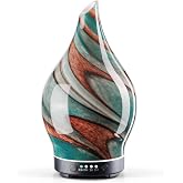 Porseme Essential Oil Diffuser 150ml Handmade Glass Diffuser 6H Runtime | Handmade Glass Aroma Diffuser, 7-color LED Light, Quiet Operation, Auto Shut-off, Aromatherapy for Home, Bedroom and Gifts