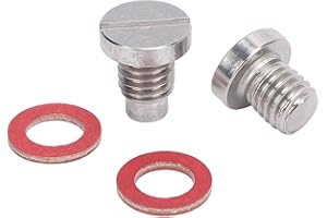 Marine Oil Drain Plug Set 90340-08002 Lower Unit Drain Plug Screw Kit Stainless Steel for Outboard Engine 115 to 300 with 2pc