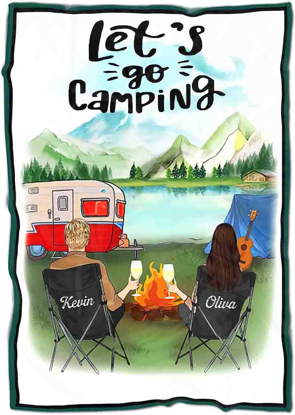Personalized Family Camping Blanket 2025