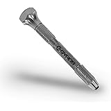 GYROS Swivel Head Pin Vise Hand Drill, 0"(0mm) to 1/8"(3.175mm) w/Anti-Slip Nickel Plated Steel Body & 2 Reversible Collets, 