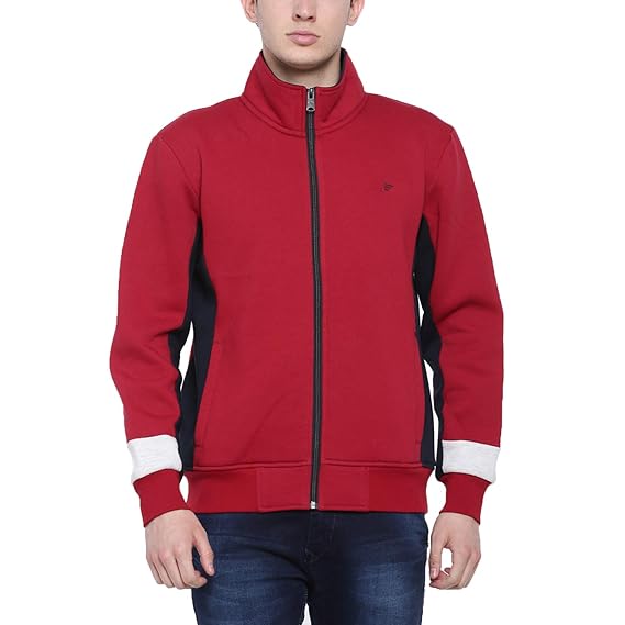 mock collar sweatshirt