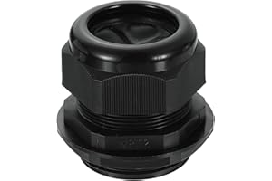 uxcell NPT 2" Nylon Cable Glands, Waterproof Cord Grip Connector, Adjustable 37-44mm Wire Grommet Protectors with Gaskets and
