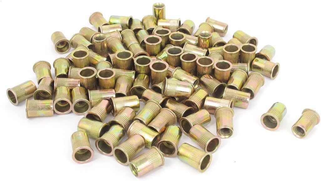 Rivet Nutserts Rubnuts M6 Insert Nuts 6mm Brass Thread Rubber Rivnuts
