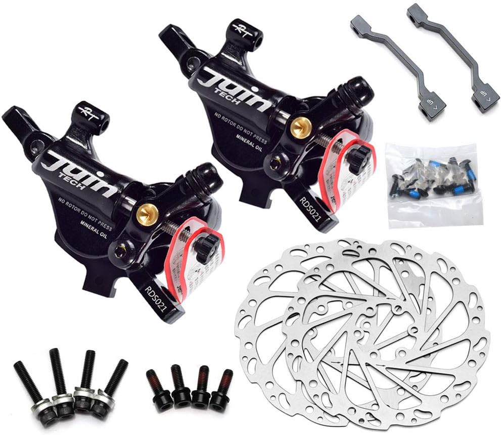 Amazon Com U N Juin Tech R1 Hybrid Hydraulic Road Disc Brake Cx Disc Brake Set 160mm W Rotor Front Rear Gravel Black Sports Outdoors