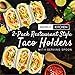 Midelo Taco Holders Set Of 2 - Stainless Steel Taco Stand Tray, Metal Taco Rack with Handles - Oven, Grill, Dishwasher & Air Fryer Safe