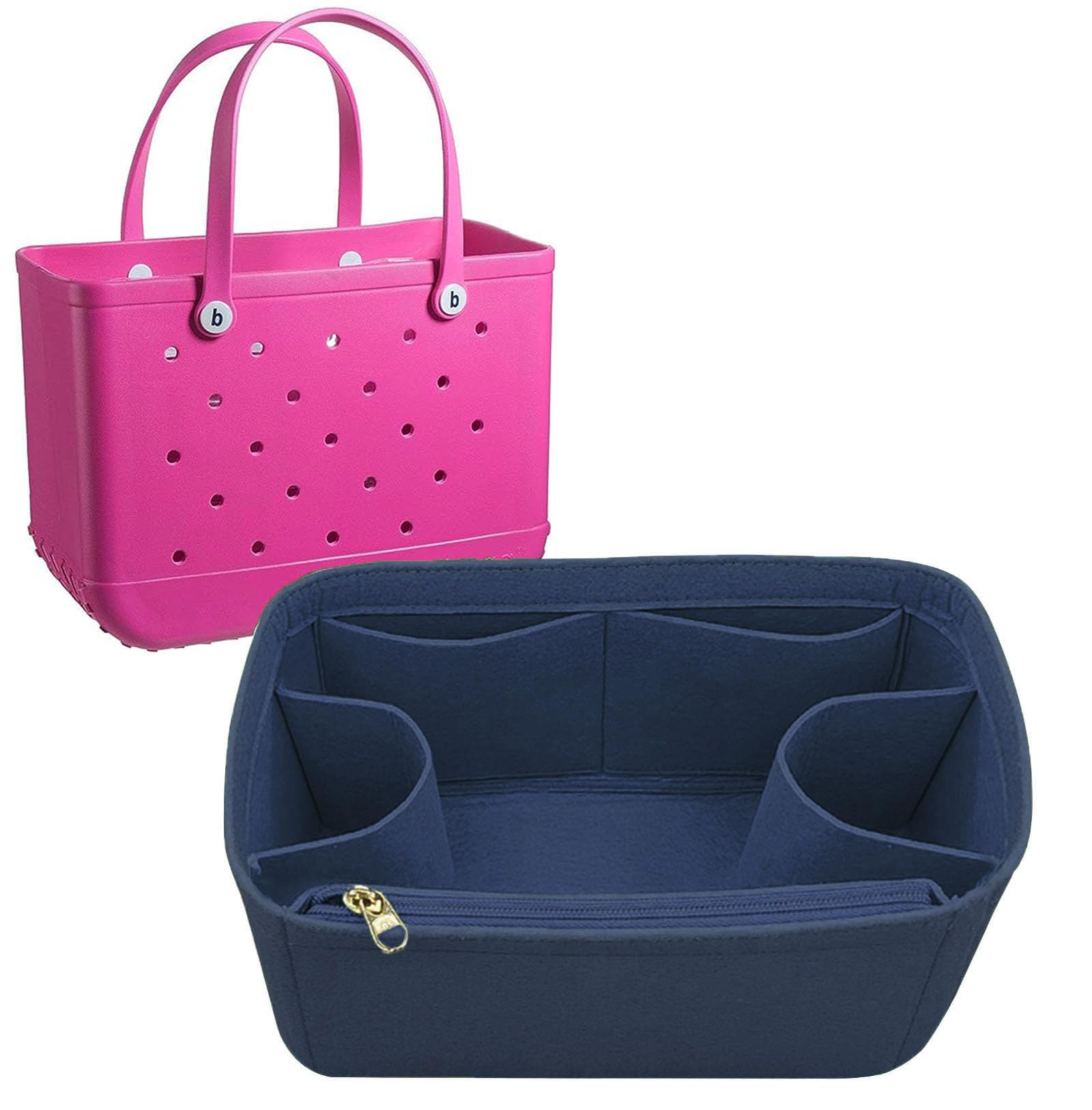 Photo 1 of Lckaey Tote Beach Bag Organizer insert, Fits Large Borg Bag, 3018Dark blue-L
