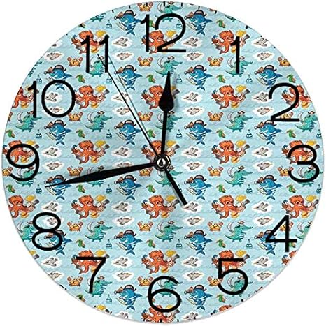 Amazon Co Jp ラウンドウォールクロックホームデコレーション ボーイズルーム アメリカンフットボール場とボールのリアルな鮮やかなイラストカレッジ グリーンブラウンホワイト 直径9 8 25cm クリスマス ホーム キッチン