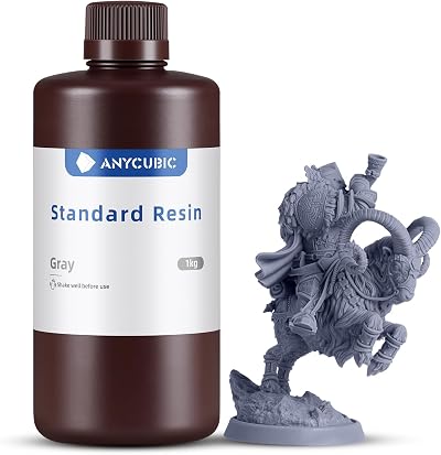 ANYCUBIC 3D Printer Resin 1KG Grey 405nm UV Fast Curing High Precision Low
