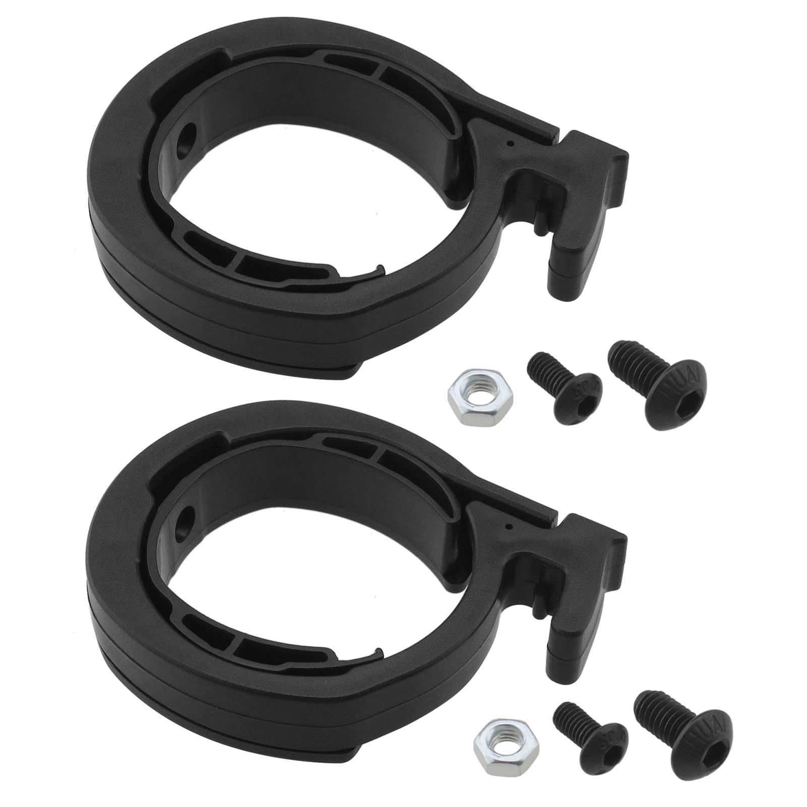 SG Store 2PCS Scooter Folding Locking Ring Compatible with Ninebot Max G30 Electric Scooter Front Tube Stem Guard Ring Replacement Parts ABS Black